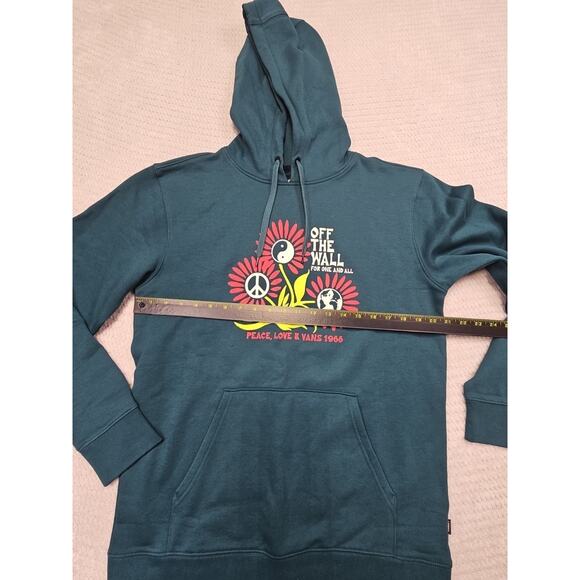 Vans Off The Wall Sweatshirt Mens Medium Hooded Pullover - Picture 3 of 7